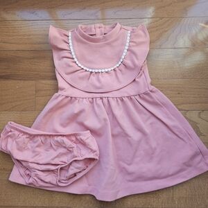 Pink Baby Dress with Bloomers